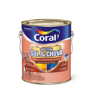 Proteção Sol & Chuva Resina Impermeabilizante Vermelho Óxido