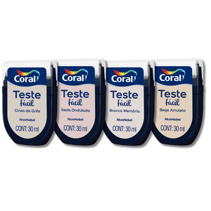 Kit Teste Fácil 4 em 1 Cinza de Grife 30ML
