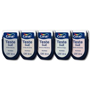 Kit com 5 Teste Fácil - Cinza Geada 30ML