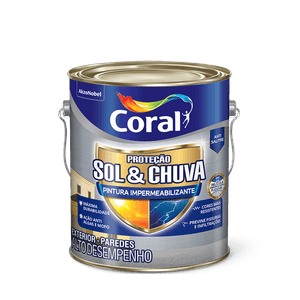 Proteção Sol & Chuva Pintura Impermeabilizante Vermelho-Escuro Vibrante