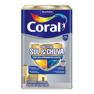 Proteção Sol & Chuva Pintura Impermeabilizante Cinza Intenso